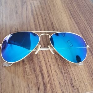 Ray Ban aviator blue flash
